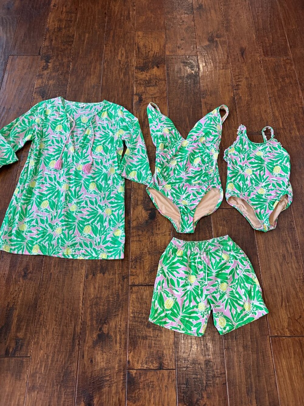 Crewcuts Girls' Ruffle-Strap One-Piece Swimsuit in Pineapple Print - Picture 7 of 7